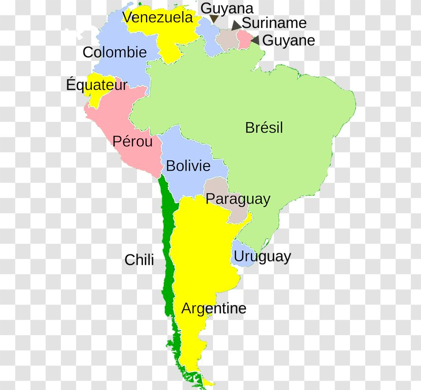 Paraguay Brazil United States World Map - Organism Transparent PNG