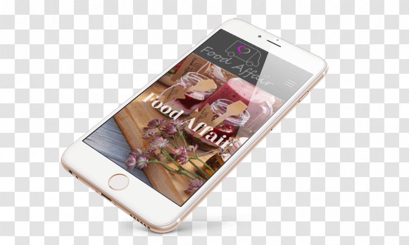 Smartphone Mockup Web Design - Snacks Promotions Transparent PNG