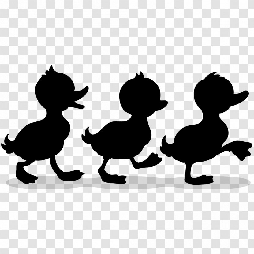 Dog Canidae Mammal Pet Clip Art - Ducks Geese And Swans - Silhouette Transparent PNG