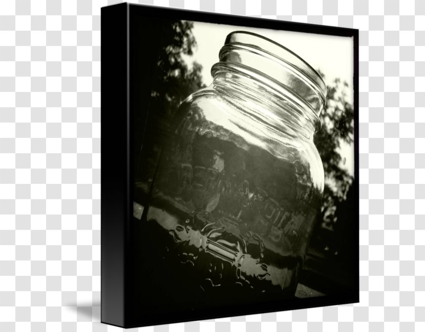 Monochrome Photography Black And White Still Life - Glass - Mason Jar Transparent PNG