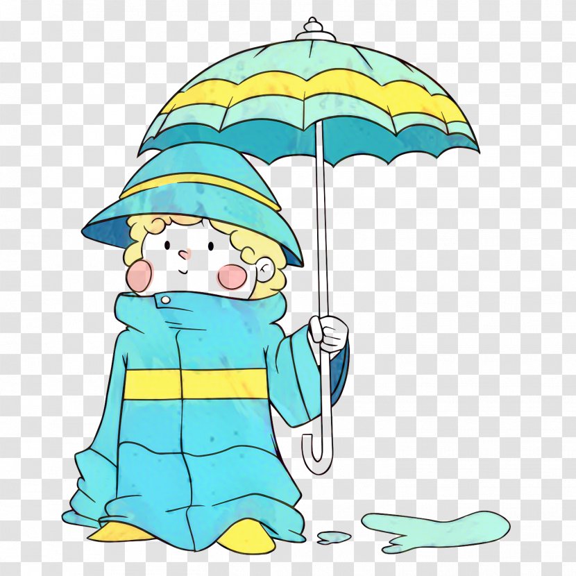 Clip Art Illustration Umbrella Line Organism - Headgear - Fictional Character Transparent PNG