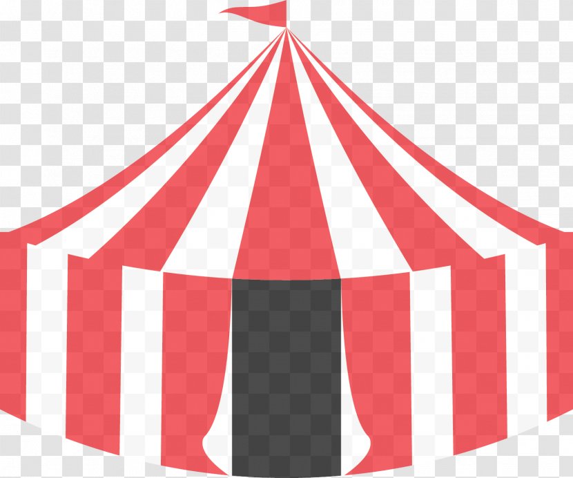 Red Circus Performance Clip Art Tent - Performing Arts - Logo Transparent PNG