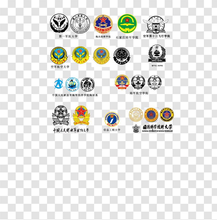 Logo Badge Peoples Liberation Army Navy - Various Types Of Military Badges Transparent PNG