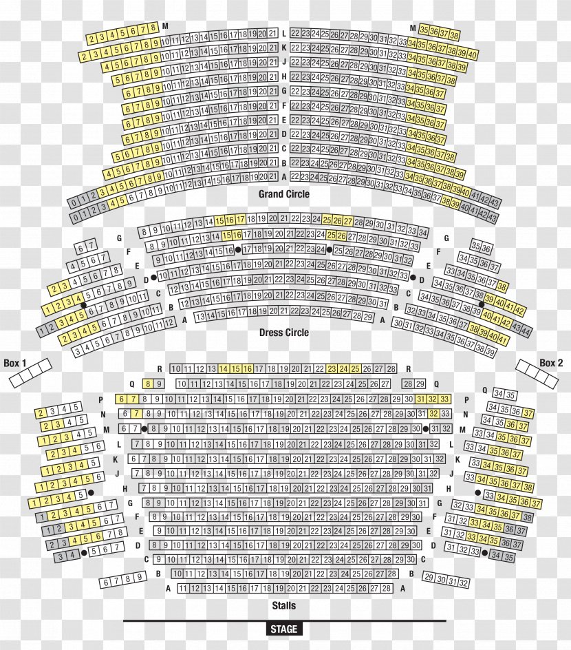 Grand Theatre, Wolverhampton Swansea Theatre Leeds Seating Plan Birmingham - Auditorium Transparent PNG