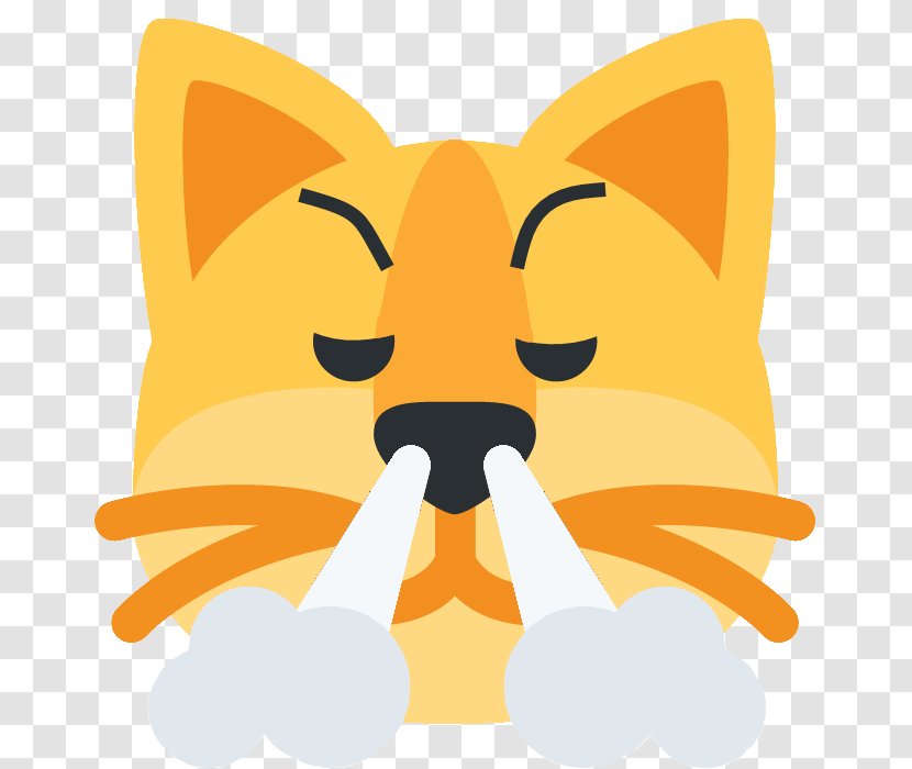 Whiskers Cat Kitten Dog Emoji - Snout Transparent PNG