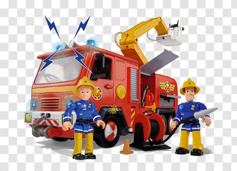 Firefighter Car Fire Engine Toy Vehicle - Doll Transparent PNG