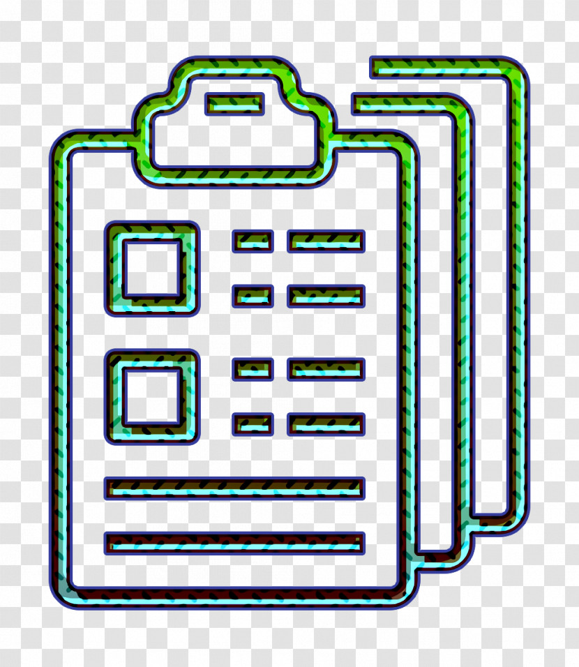 Office Stationery Icon Clipboard Icon Test Icon Transparent PNG