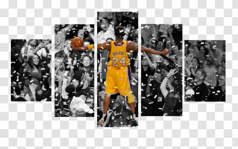 Los Angeles Lakers Canvas Print Painting Art - Brand - Kobe Bryant Transparent PNG