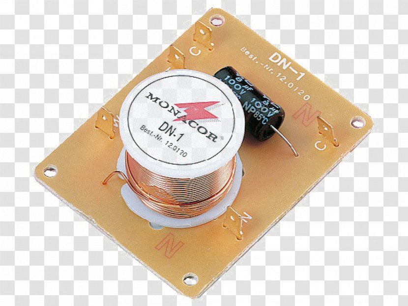 Audio Crossover 2-way 8 Ω Monacor DN-1 Loudspeaker DN-1218PAX Ohm - Capacitor - Calculator Transparent PNG