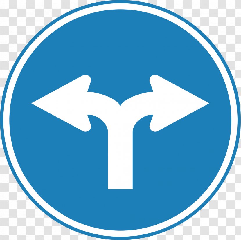 Traffic Sign Mandatory U-turn - Royaltyfree - Warning Transparent PNG