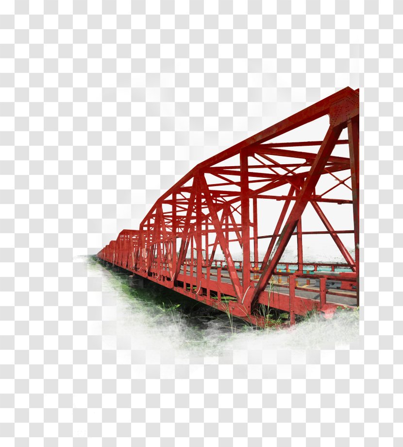 Train Cartoon - Arch Bridge - Steel Vehicle Transparent PNG
