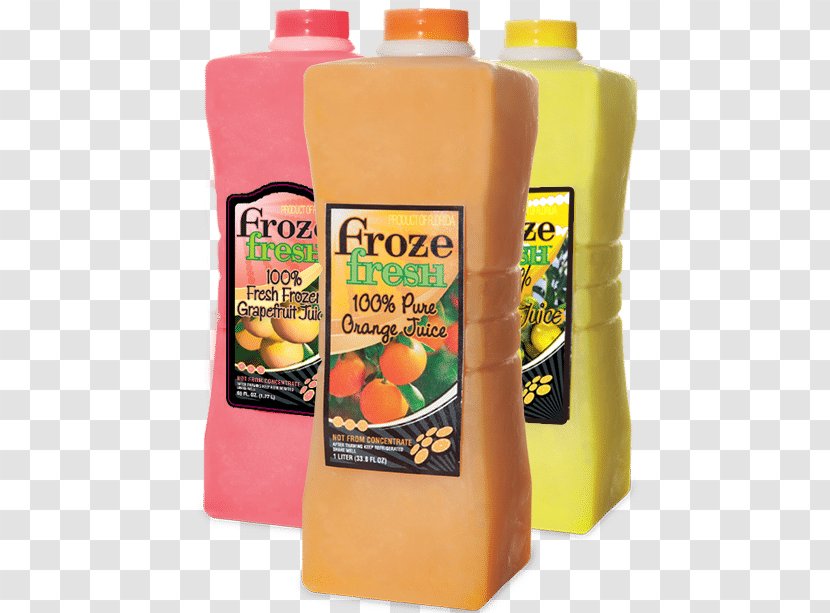 Orange Juice Drink Lemonade Punch - Bottle Transparent PNG