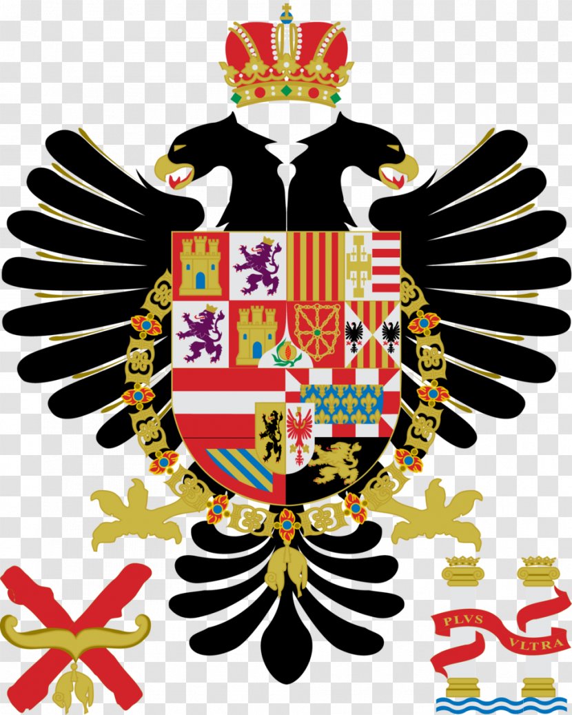 Coat Of Arms Spain Monarchy Holy Roman Emperor - Charles V - Spanish Transparent PNG