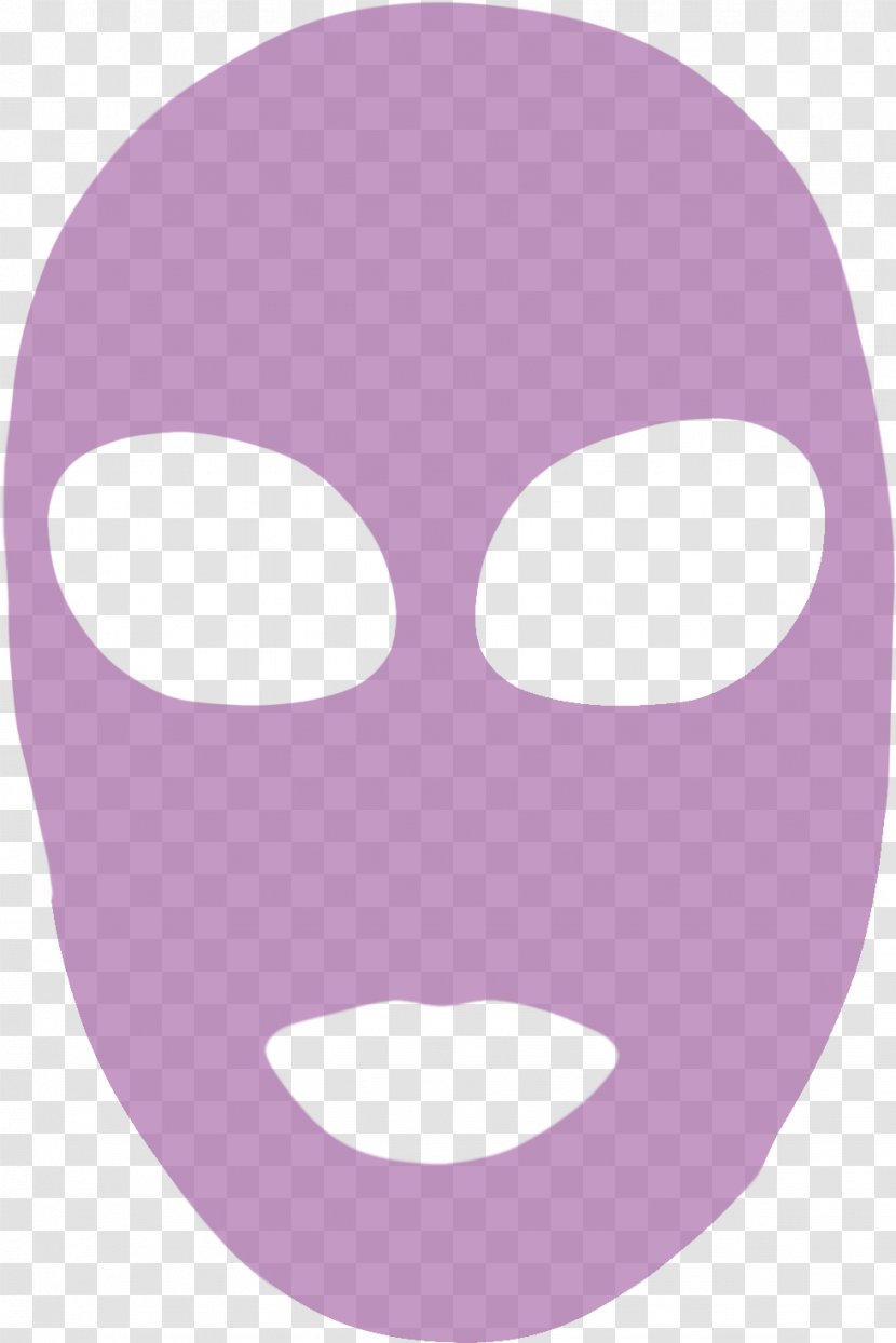 Clip Art Nose Illustration Cheek Forehead - Purple - Mask Cartoon Face Transparent PNG