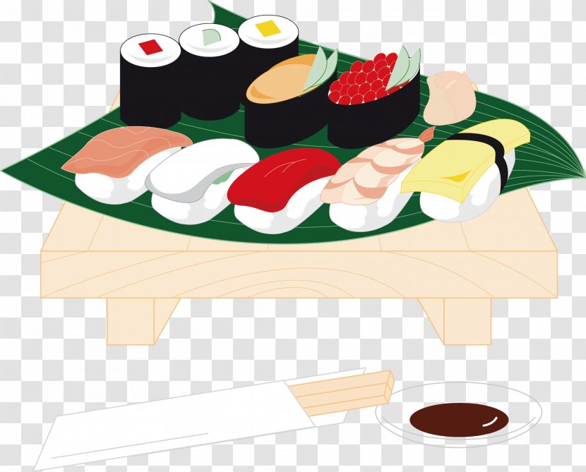 Sushi Japanese Cuisine Food - Restaurant Transparent PNG