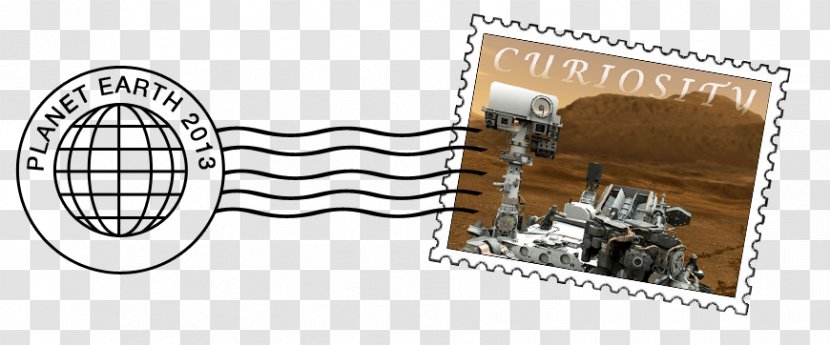 Post Cards Mars Science Laboratory Postage Stamps Curiosity Mail - Rover Transparent PNG