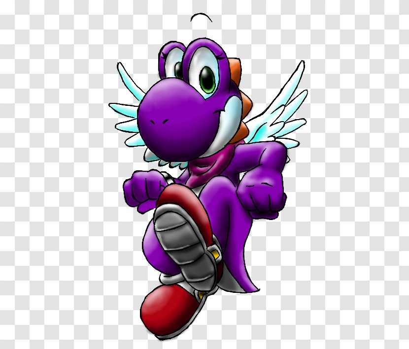 Vertebrate Legendary Creature Clip Art - Purple - Yoshi Transparent PNG