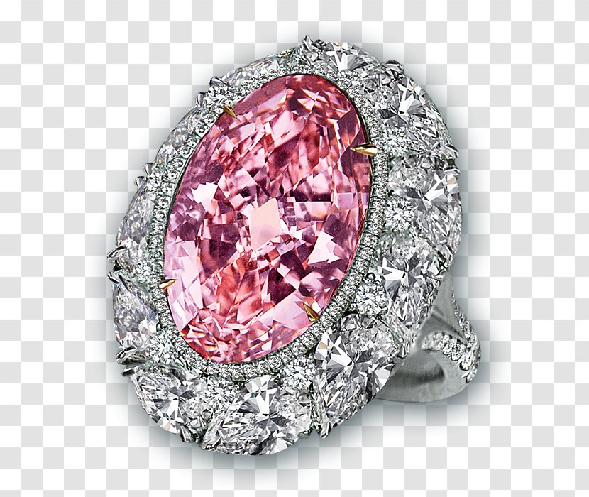 Engagement Ring Jewellery Pink Diamond - Red Rings Transparent PNG