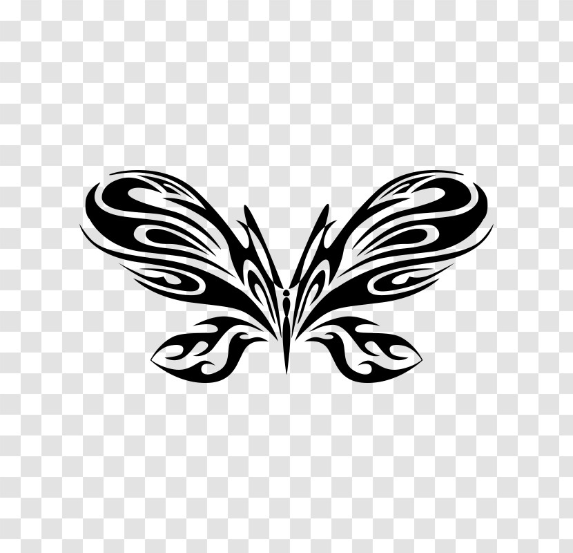 Butterfly Leaf Moths And Butterflies Pollinator Stencil Transparent PNG