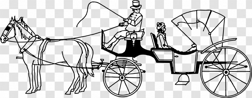 Barouche Horse-drawn Vehicle Clip Art - Furniture - Carriage Transparent PNG