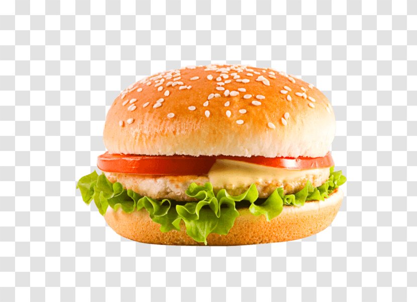 Hamburger Cheeseburger Chicken Sandwich - Food Transparent PNG