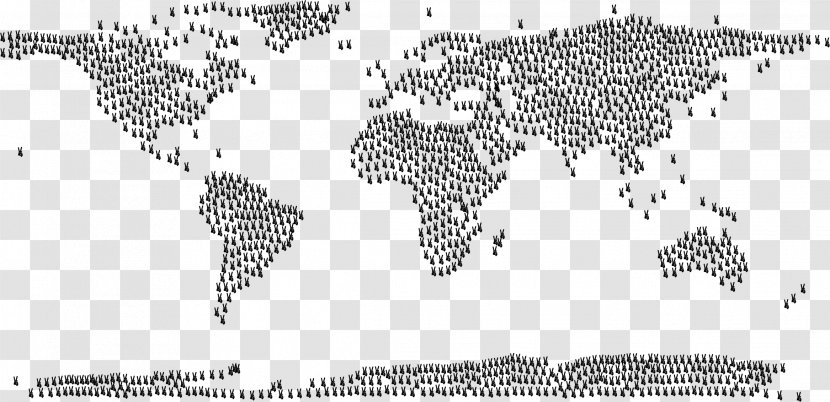 World Map Projection Equirectangular - Tree - Wall Transparent PNG