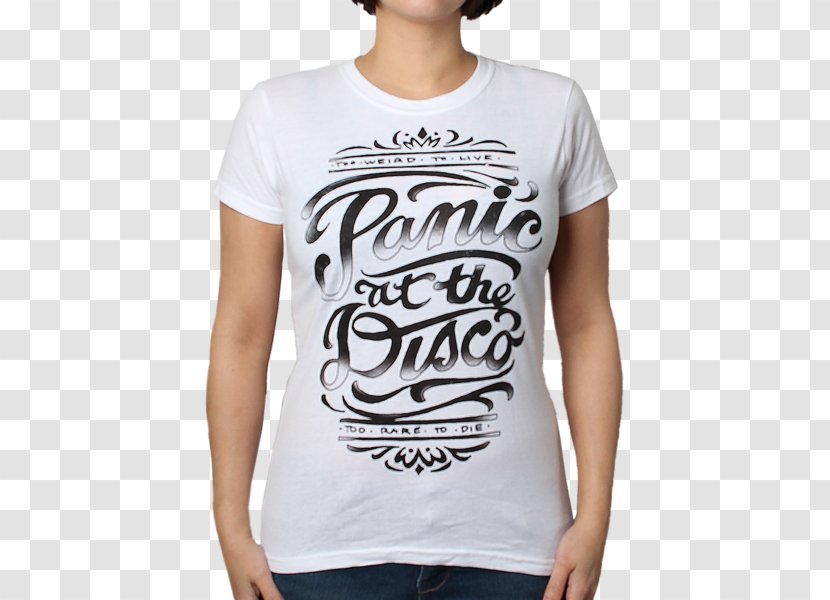 Long-sleeved T-shirt Hoodie Panic! At The Disco Clothing - Crop Top Transparent PNG