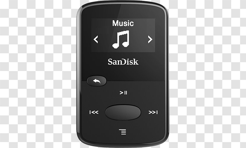 SanDisk Clip Jam Sansa MP3 Player Sport - Portable Media - Warranty Card Transparent PNG