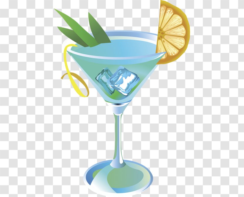 Blue Hawaii Martini Cocktail Garnish Lagoon Gimlet - International Bartenders Association Transparent PNG