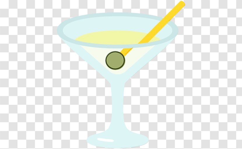 Cocktail Emoji - Distilled Beverage - Tableware Stemware Transparent PNG