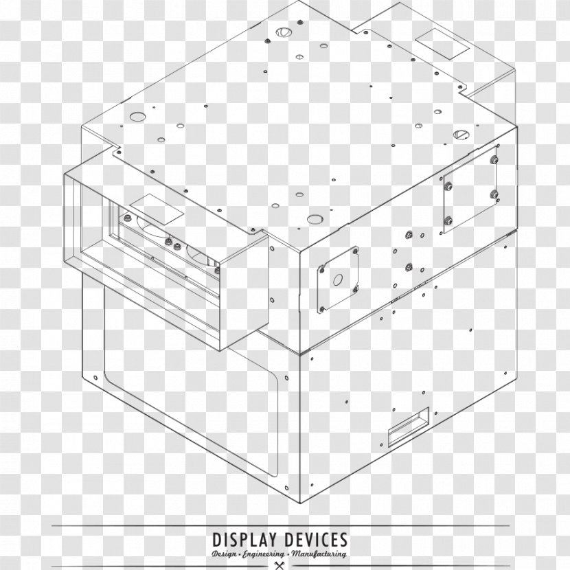 Drawing Line Angle - Rectangle - Flat Display Mounting Interface Transparent PNG