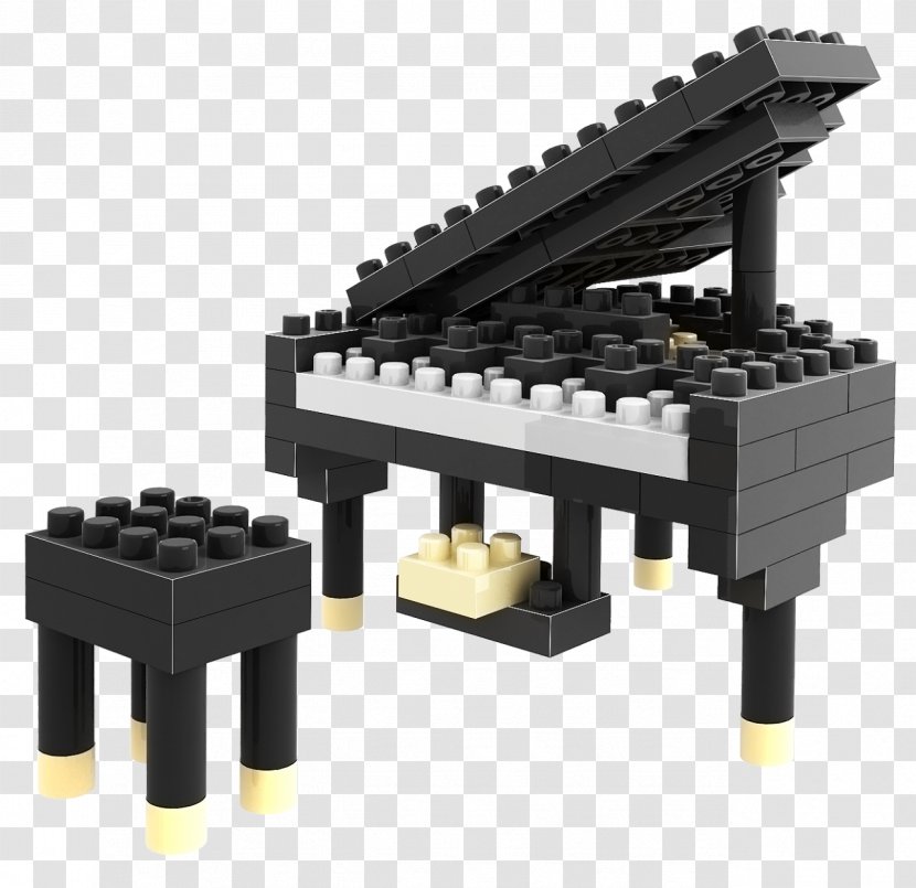 Piano Toy Block Nanoblock Snoopy Musical Instruments - Silhouette Transparent PNG