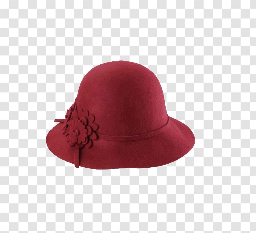 Cloche Hat Sheep Felt Wool - Flower - Ms. Fashion Hats Transparent PNG