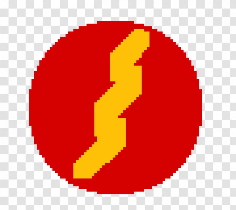 Pixel Art Drawing Uptown Image - Retro The Flash Logo Transparent PNG