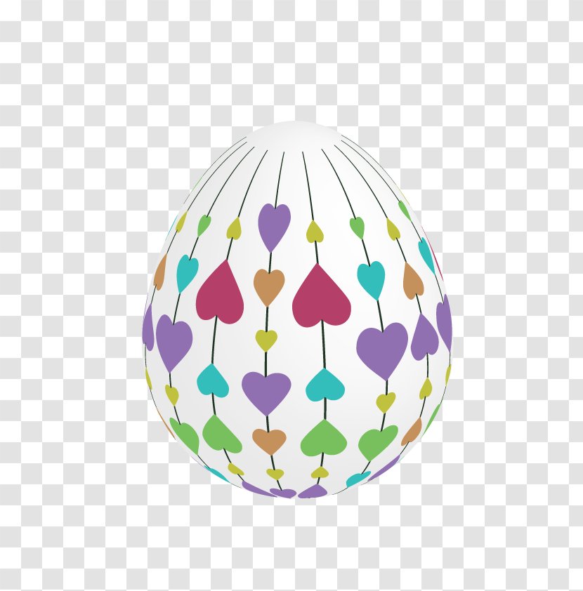 Easter Egg - Purple - Hand-painted Eggs Element Vector Transparent PNG