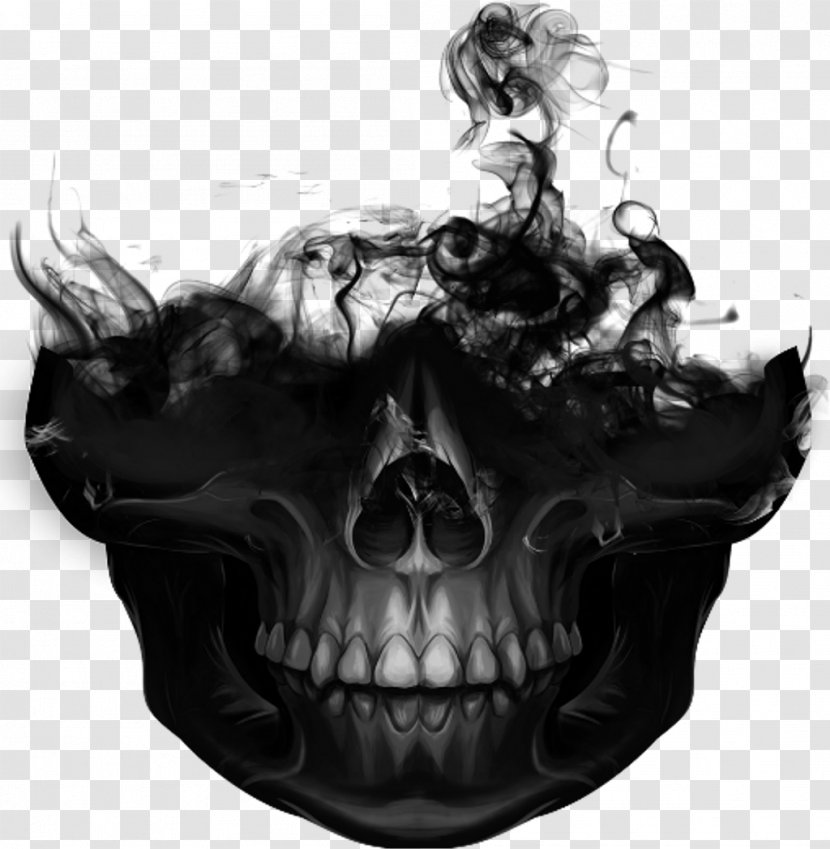 Image Editing PicsArt Photo Studio Clip Art - Jaw - Skull Black Transparent PNG