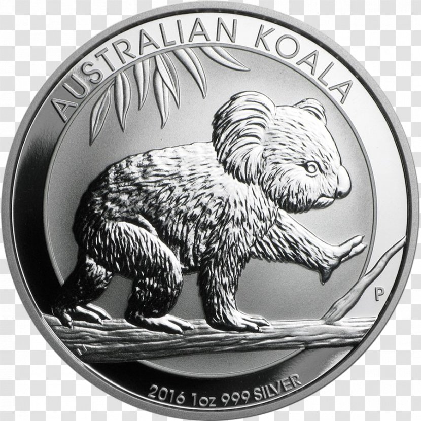 Perth Mint Platinum Koala Bullion Coin Silver Transparent PNG