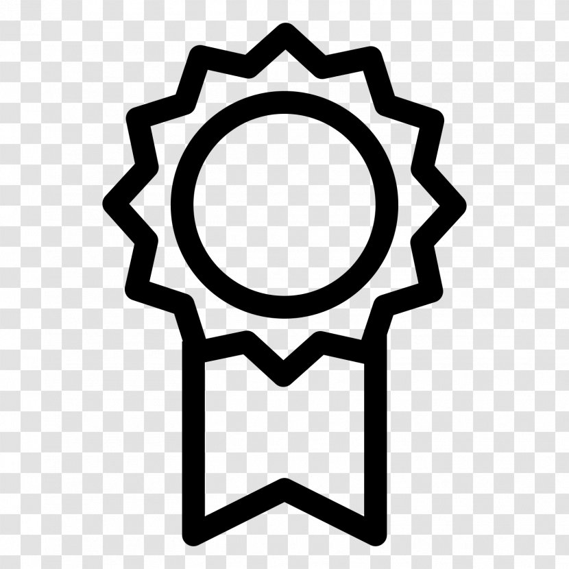Award Font Awesome - Black And White - Medal Transparent PNG
