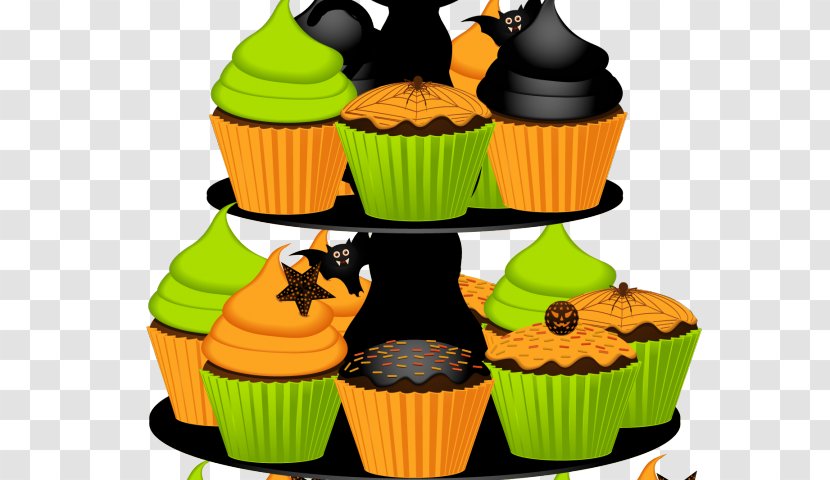 Cupcake American Muffins Halloween Cake Clip Art - Biscuits - Packaged Food Transparent PNG