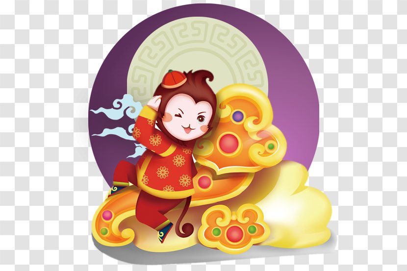 Monkey Poster Chinese New Year - Auspicious Of The Transparent PNG