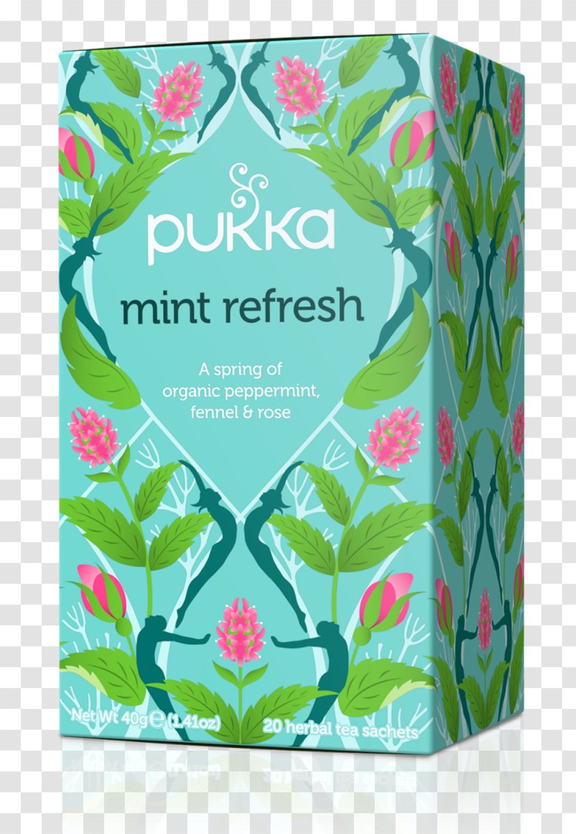 Tea Organic Food Pukka Herbs Peppermint - Green Transparent PNG