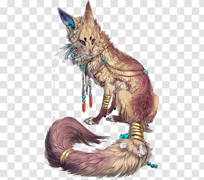 Gray Wolf Arctic Fox Drawing Fantasy - Animal Transparent PNG