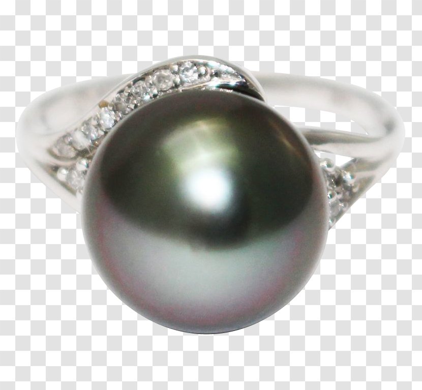 Pearl Ring Tahiti Silver Body Jewellery - Gold Transparent PNG