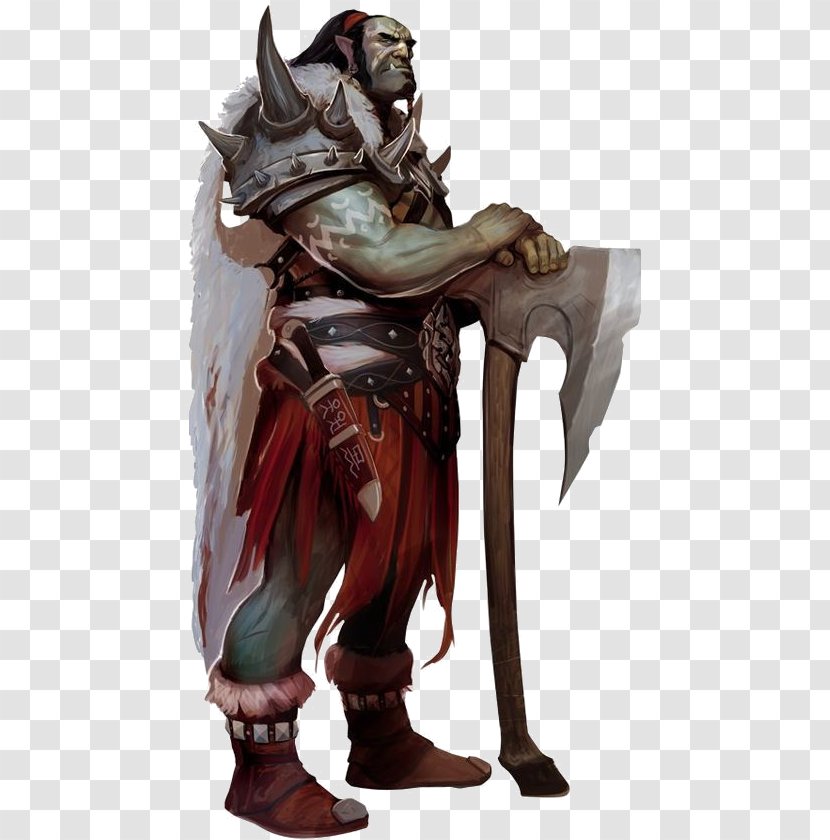 Dungeons & Dragons Pathfinder Roleplaying Game Half-orc Warrior - Player Character - Half Orc Transparent PNG