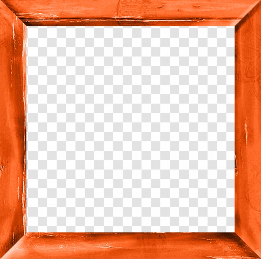 Picture Frame Orange - Blue Transparent PNG