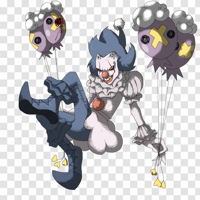 Pokémon Gold And Silver Drifloon Fan Art - Pok%c3%a9mon - Pennywise Drawing Transparent PNG