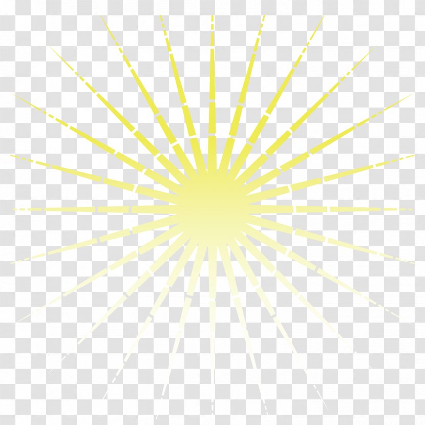 Light Yellow Facula Gold - Vector Sun Rays Transparent PNG