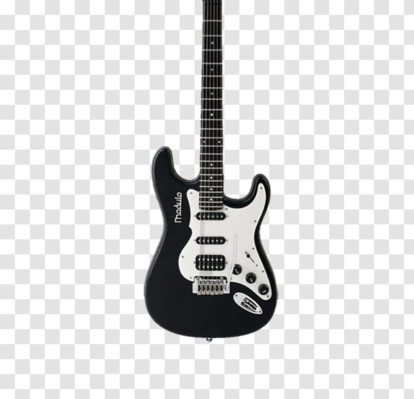 Fender Stratocaster Bullet Electric Guitar Squier - Black Transparent PNG