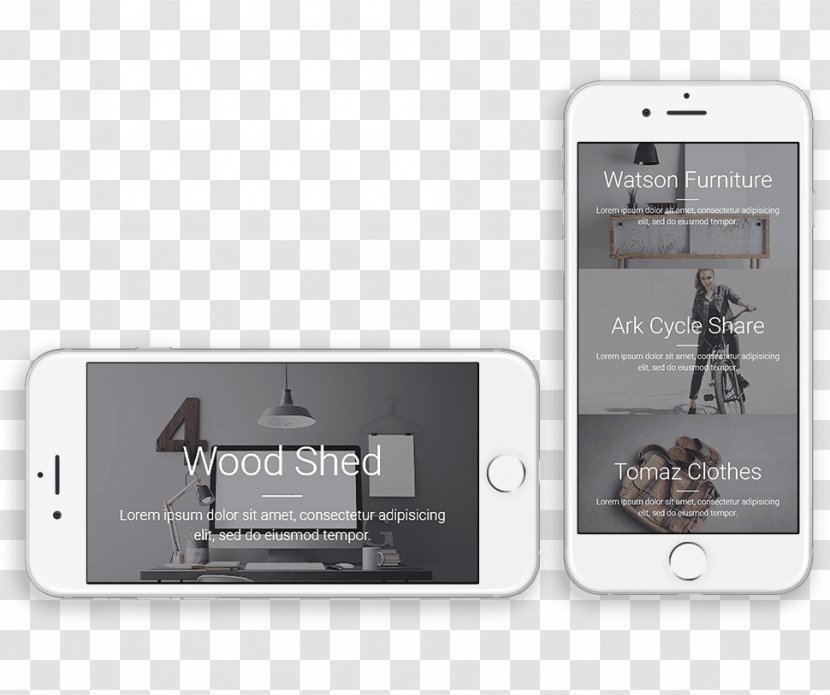 Smartphone Web Template Internet Business - Brand Transparent PNG