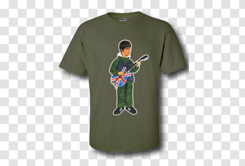 T-shirt Green Sleeve Outerwear - Noel Gallagher Transparent PNG
